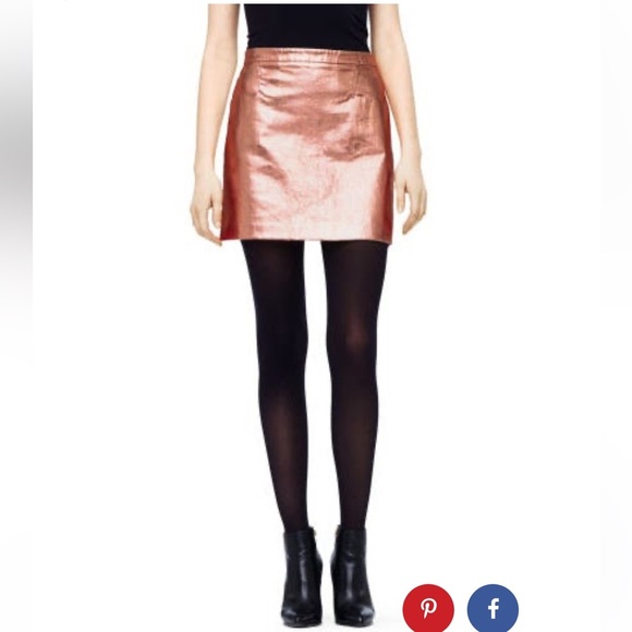 Club Monacco Copper Metallic Mini Skirt - Picture 2 of 12